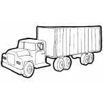 Truck With Cargo Container