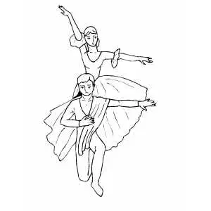 Couple Synchronous Movements coloring page