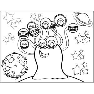 eyes coloring page for kids