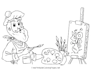 Artist Studio coloring page