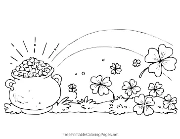 Pot Of Gold coloring page