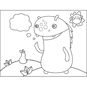 cute monster coloring pages for kids