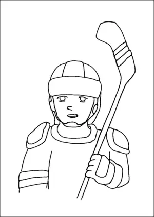 hockey goalie coloring pages