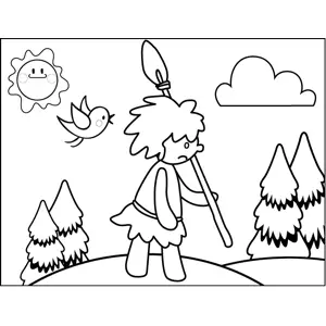 spear coloring pages