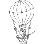 Fox in Hot Air Balloon