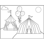 Circus And Carnival Coloring Pages