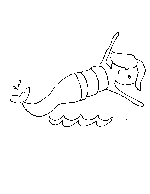 Mermaid Jumping Coloring Page