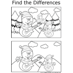 Find The Differences Coloring Pages