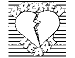 Broken Heart Coloring Page