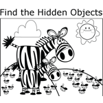 Hidden Objects Coloring Pages