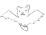 Bat Coloring Page