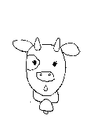 Cow Face Coloring Page