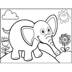 Frolicking Elephant