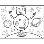 Space Travel Coloring Pages