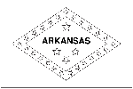 Arkansas State Flag Coloring Page