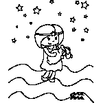 Aquarius Zodiac Coloring Page