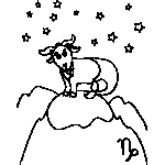 Capricorn Zodiac Coloring Page