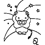 Leo Zodiac Coloring Page