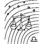 Libra Zodiac Coloring Page