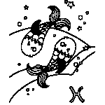 Pisces Zodiac Coloring Page