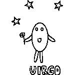 Primitive Virgo Zodiac Coloring Page