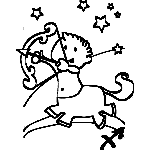 Sagittarius Zodiac Coloring Page